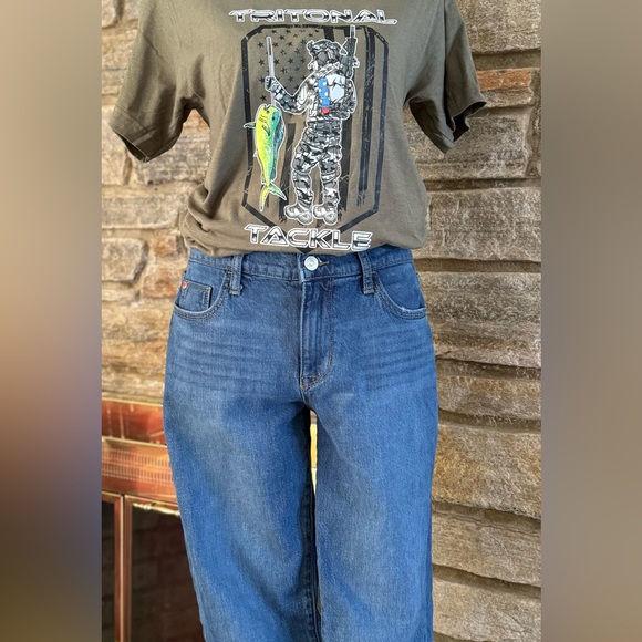 Hudson Jeans "Natalie" Mid Rise Boyfriend Jeans: Size 27 - Picture 4 of 12